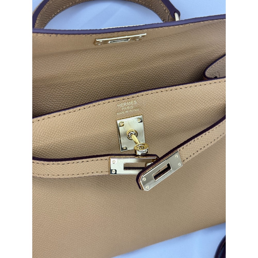 Hermes Kelly mini 2 epsom leather taba epsom leather 100% Bags