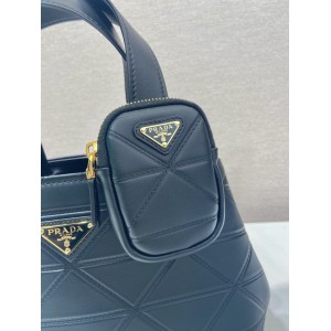 Prada tote bag leather 100% small size 26x17x13.5cm Bags
