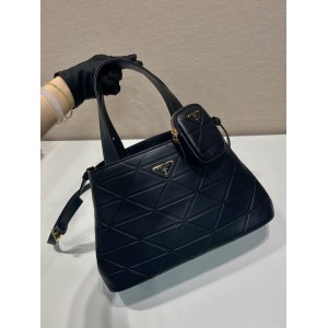 Prada tote bag leather 100% medium size 33x21.5x16cm Bags