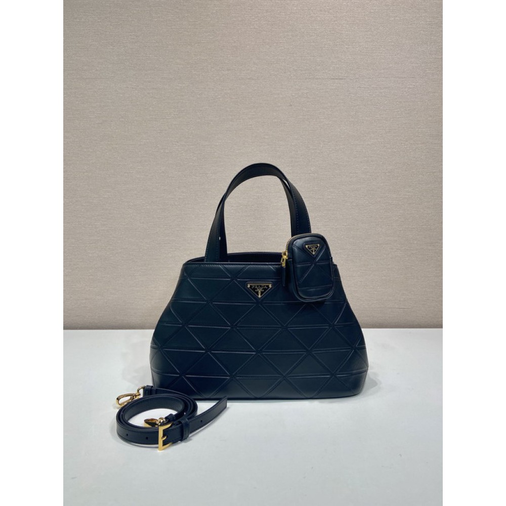 Prada tote bag leather 100% medium size 33x21.5x16cm Bags