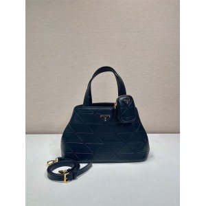 Prada tote bag leather 100% medium size 33x21.5x16cm Bags