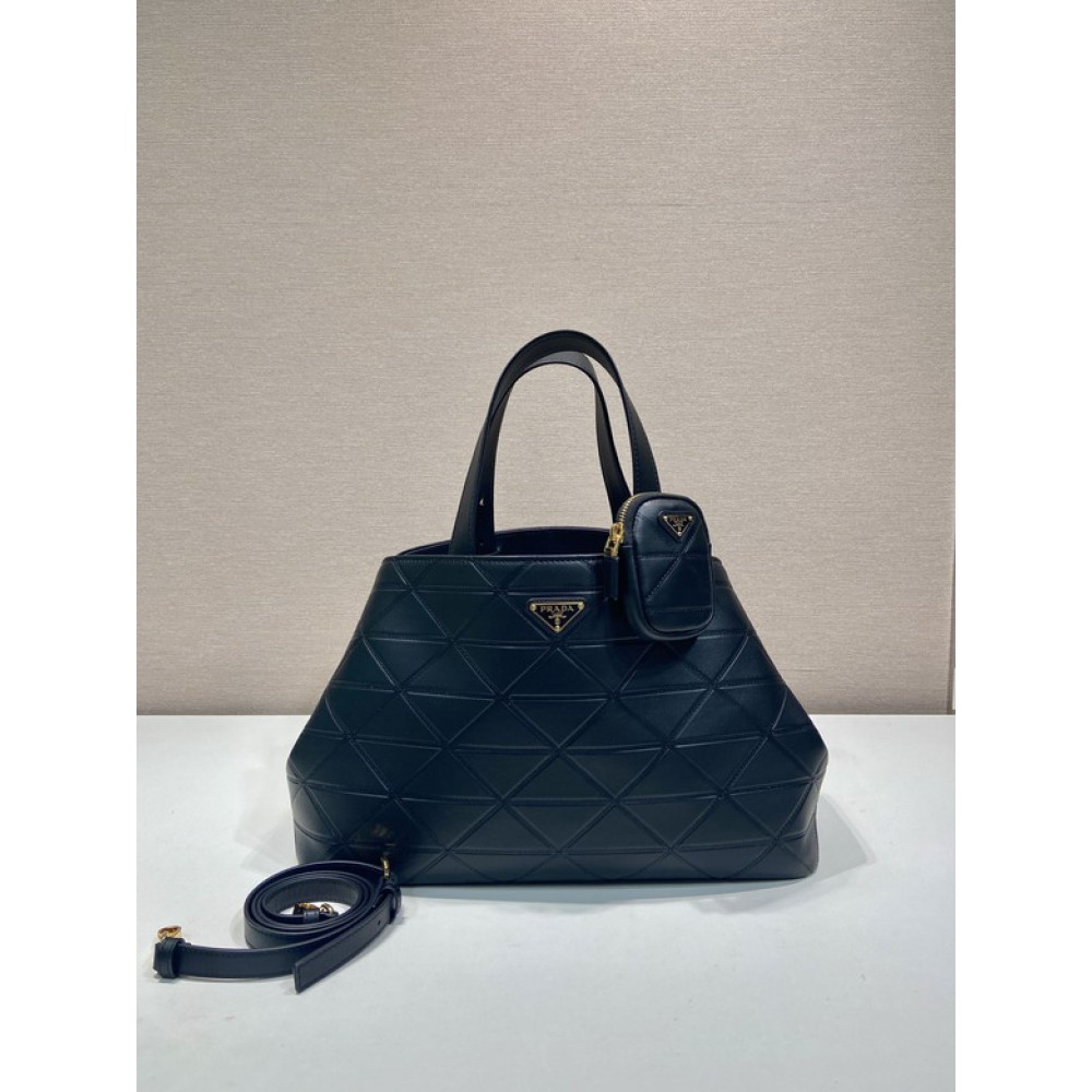 Prada tote bag leather 100% large size 38x25x17.5cm Bags