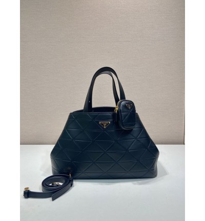 Prada tote bag leather 100% large size 38x25x17.5cm