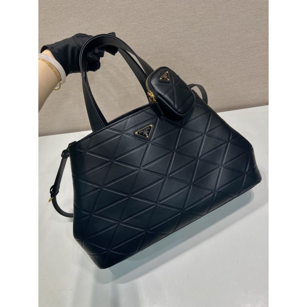 Prada tote bag leather 100% large size 38x25x17.5cm Bags