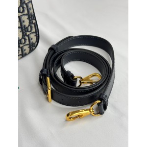 Dior D-Vibe Bowling Bag Blue Dior Oblique Jacquard size 25*9.5*16cm Bags