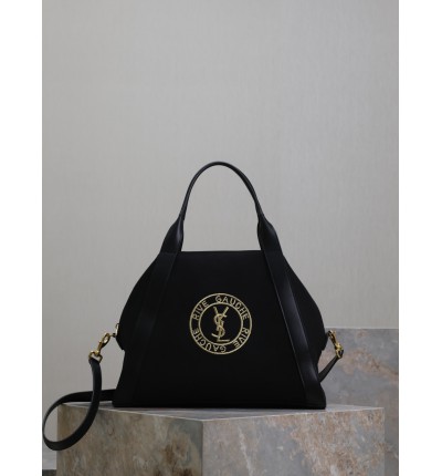 Ysl RIVE GAUCHE bowling tote in canvas 37 X 30 X 17.5 CM