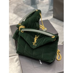 Ysl loulou puffer small size 29x18cm velvet Bags