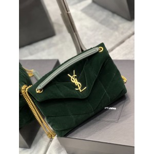 Ysl loulou puffer small size 29x18cm velvet Bags