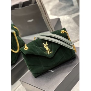 Ysl loulou puffer small size 29x18cm velvet Bags