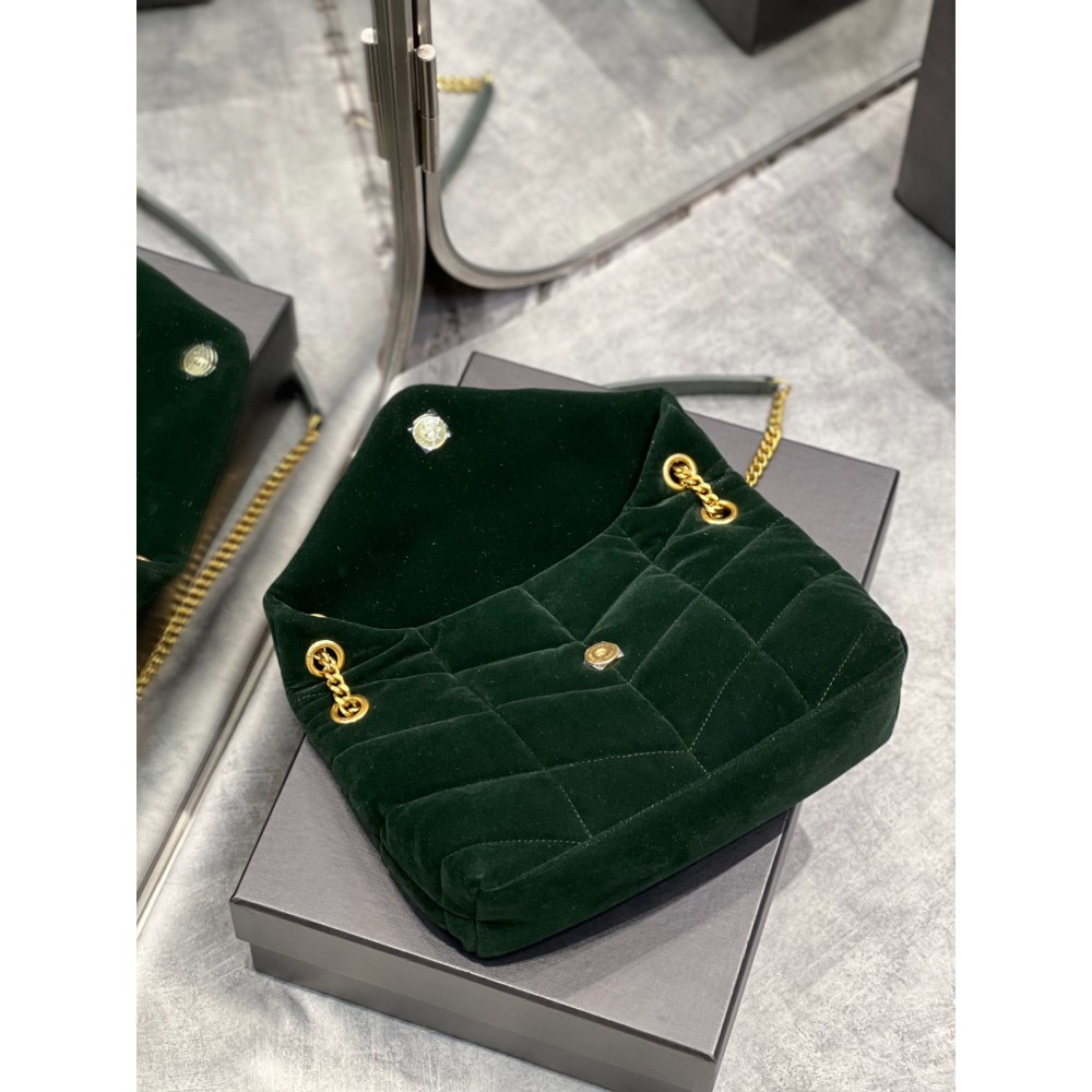 Ysl loulou puffer small size 29x18cm velvet Bags