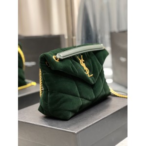 Ysl loulou puffer small size 29x18cm velvet Bags