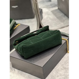 Ysl loulou puffer small size 29x18cm velvet Bags