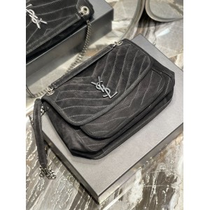 Ysl niki velvet leather bag 28x20cm Bags