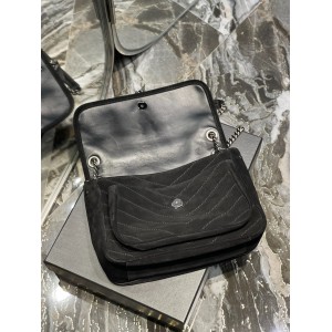 Ysl niki velvet leather bag 28x20cm Bags
