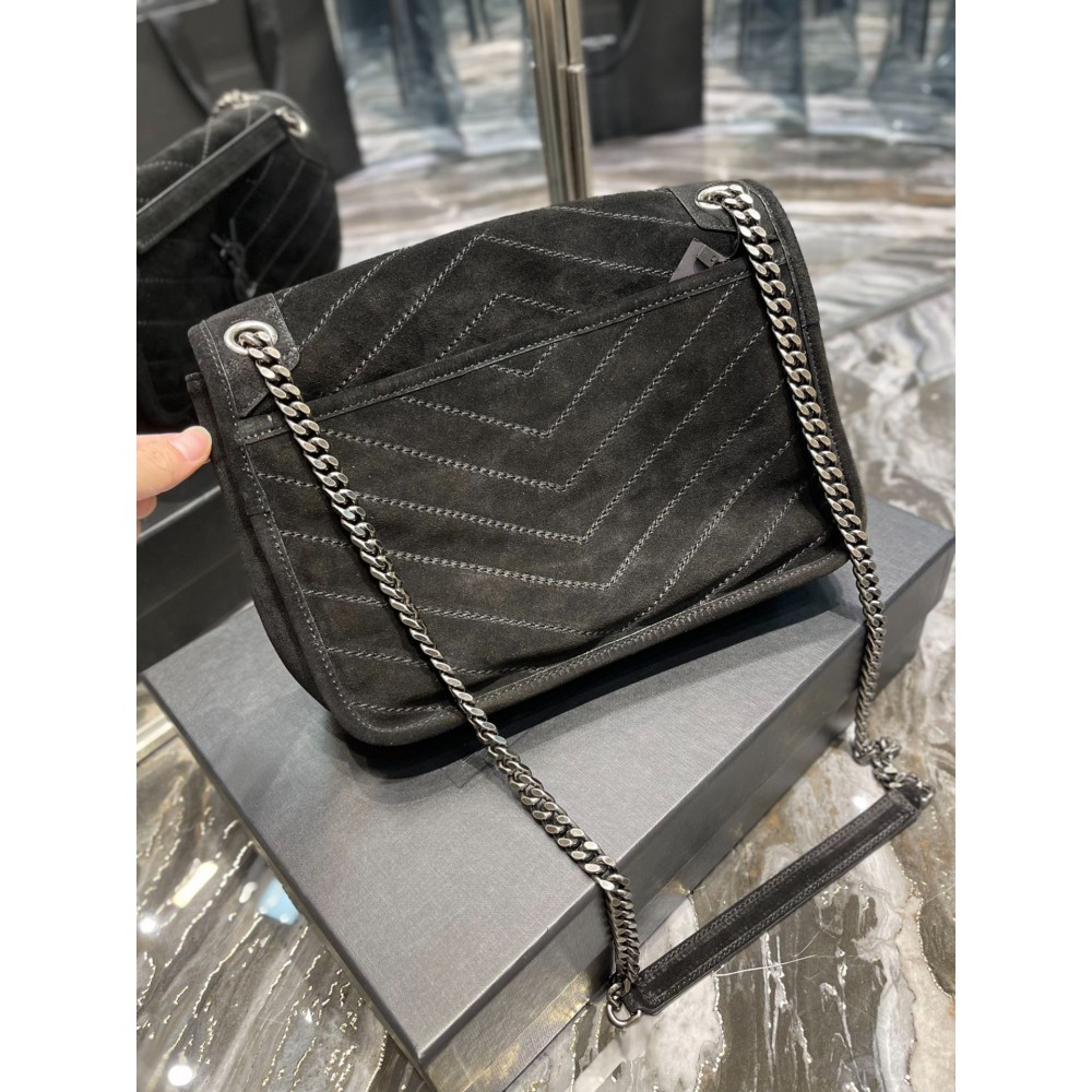 Ysl niki velvet leather bag 28x20cm Bags