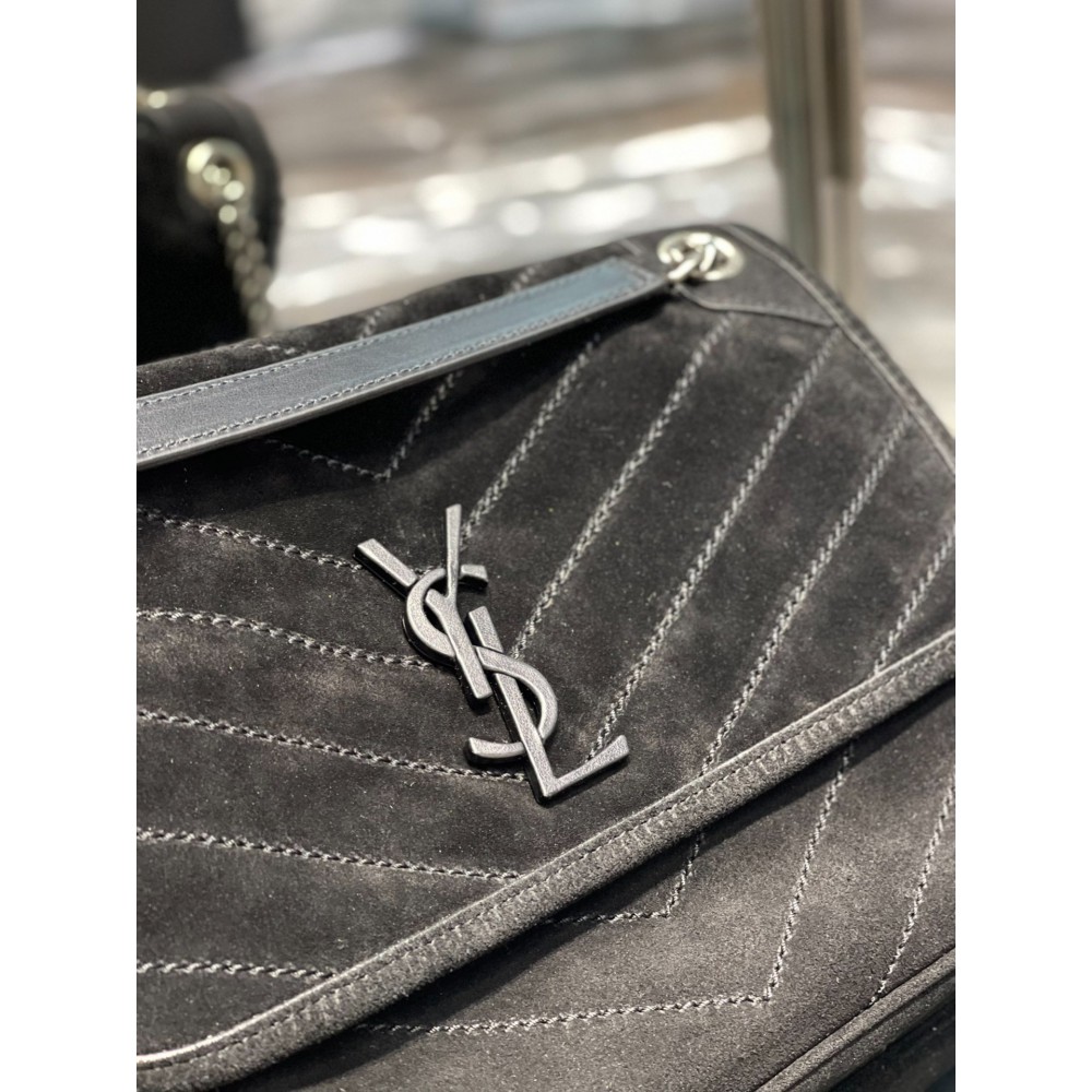 Ysl niki velvet leather bag 28x20cm Bags