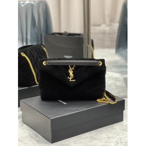 Ysl loulou puffer small size 29x18cm velvet Bags