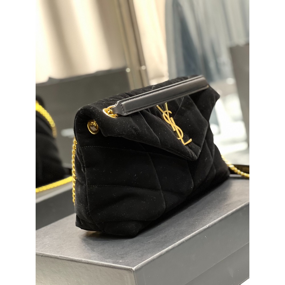 Ysl loulou puffer small size 29x18cm velvet Bags