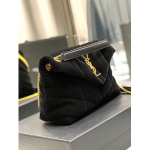 Ysl loulou puffer small size 29x18cm velvet Bags