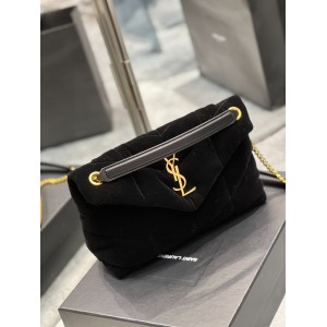 Ysl loulou puffer small size 29x18cm velvet Bags