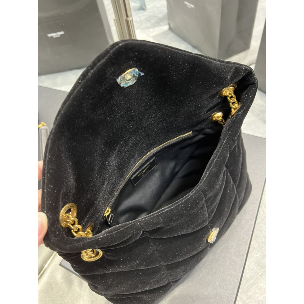 Ysl loulou puffer small size 29x18cm velvet Bags