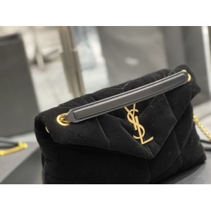 Ysl loulou puffer small size 29x18cm velvet Bags