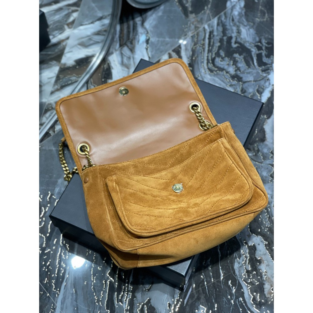 Ysl niki velvet leather bag 28x20cm Bags