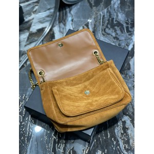 Ysl niki velvet leather bag 28x20cm Bags