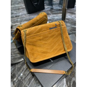 Ysl niki velvet leather bag 28x20cm Bags