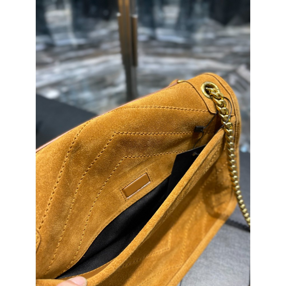 Ysl niki velvet leather bag 28x20cm Bags