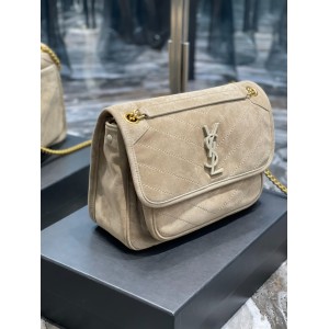 Ysl niki velvet leather bag 28x20cm Bags