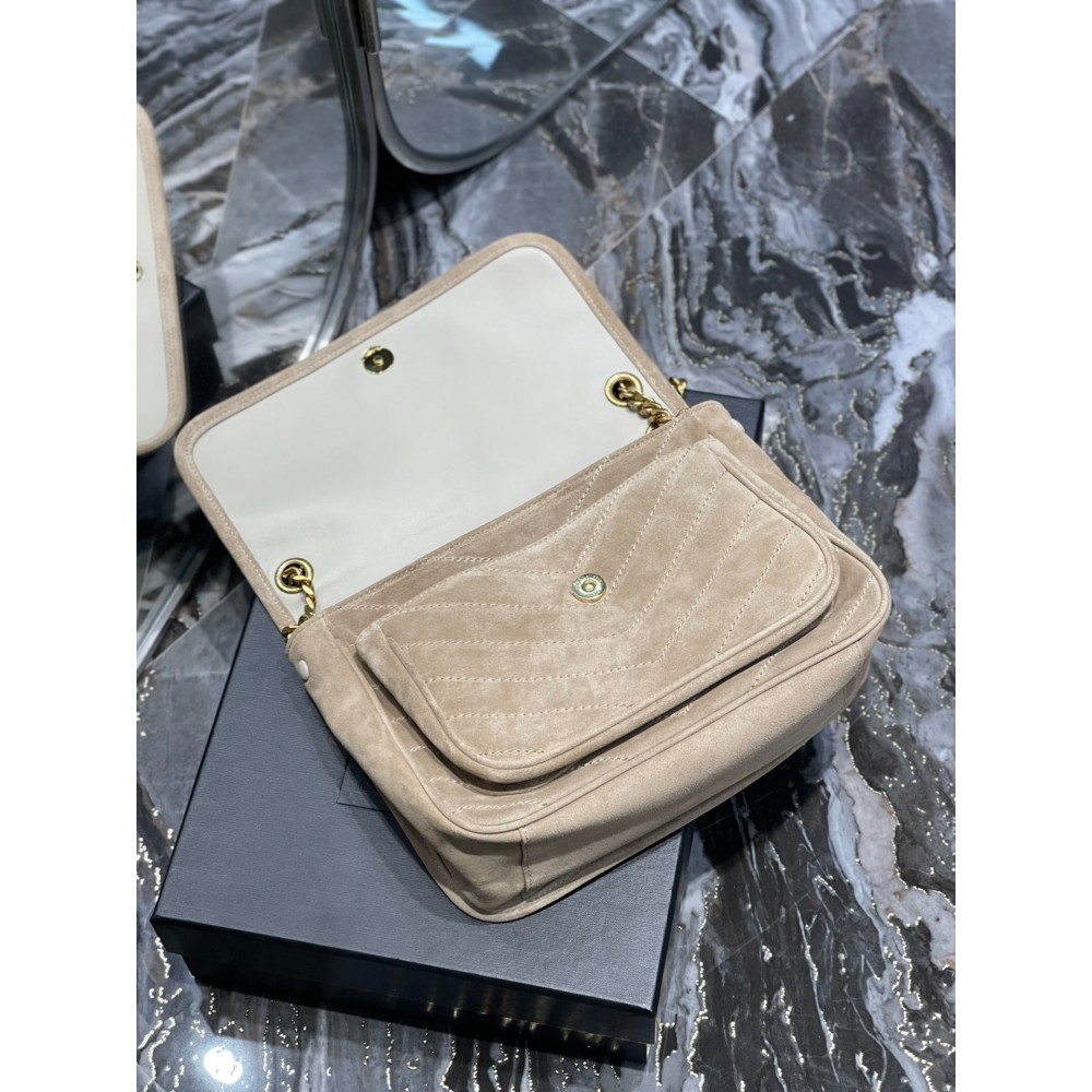 Ysl niki velvet leather bag 28x20cm Bags