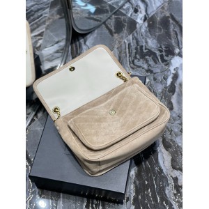 Ysl niki velvet leather bag 28x20cm Bags