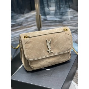 Ysl niki velvet leather bag 28x20cm Bags