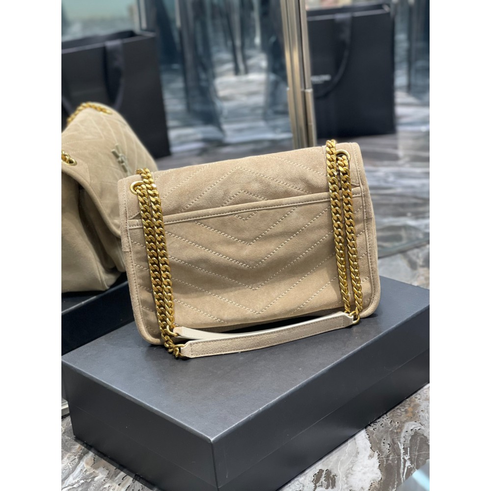 Ysl niki velvet leather bag 28x20cm Bags