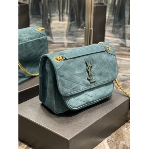 Ysl niki velvet leather bag 28x20cm Bags