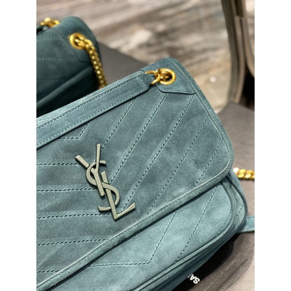 Ysl niki velvet leather bag 28x20cm Bags