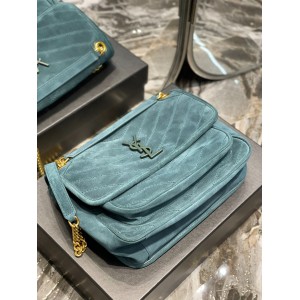 Ysl niki velvet leather bag 28x20cm Bags