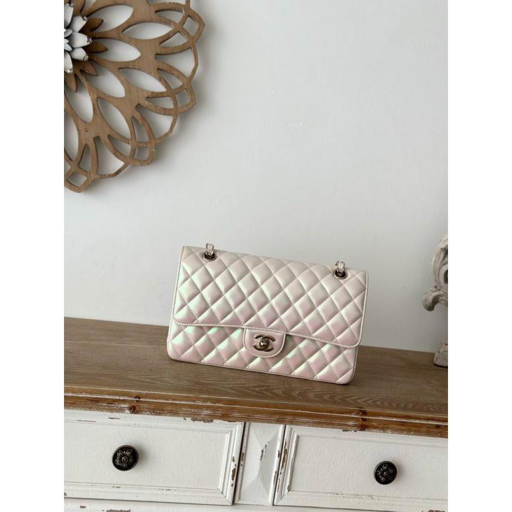 Chanel classic flap bag medium size 25.5X15X6cm iridiscent Bags