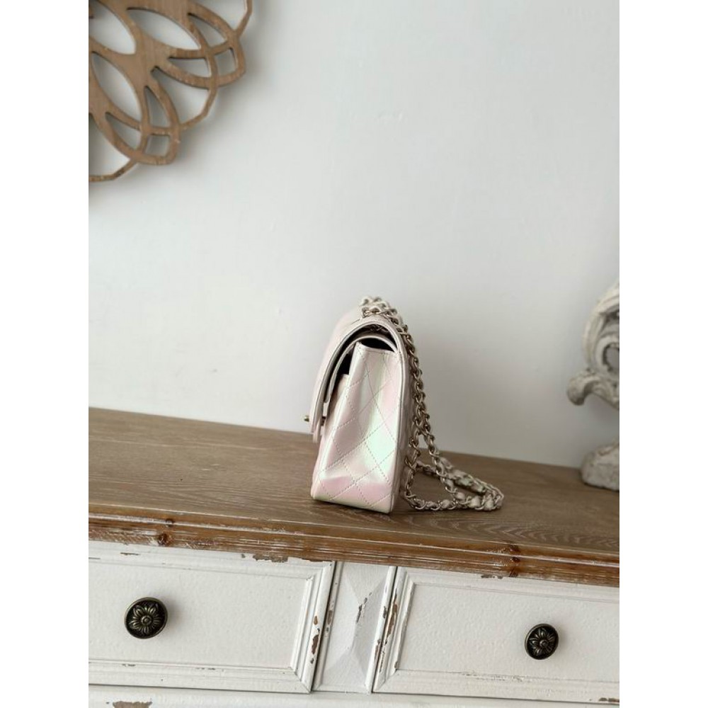 Chanel classic flap bag medium size 25.5X15X6cm iridiscent Bags