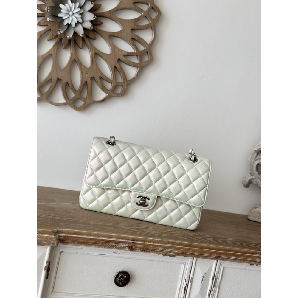 Chanel classic flap bag medium size 25.5X15X6cm iridiscent Bags