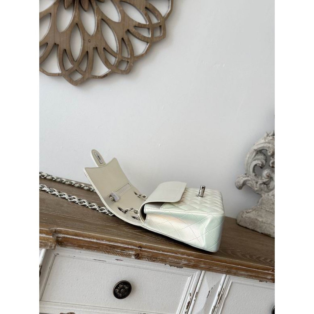 Chanel classic flap bag medium size 25.5X15X6cm iridiscent Bags