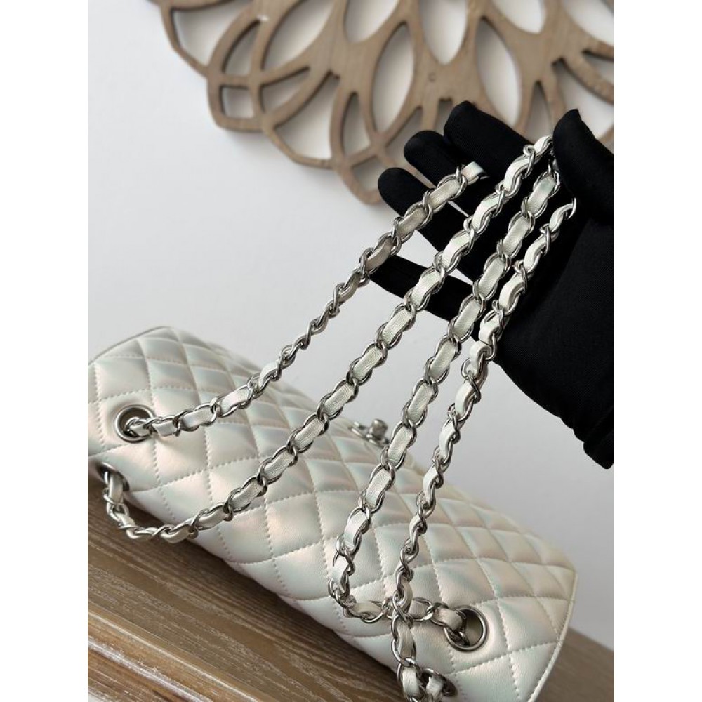 Chanel classic flap bag medium size 25.5X15X6cm iridiscent Bags