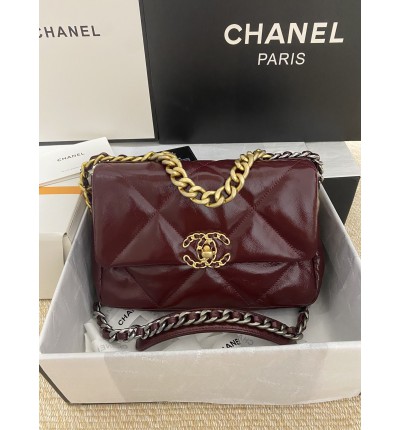 Chanel19 26x19cm leather 100%