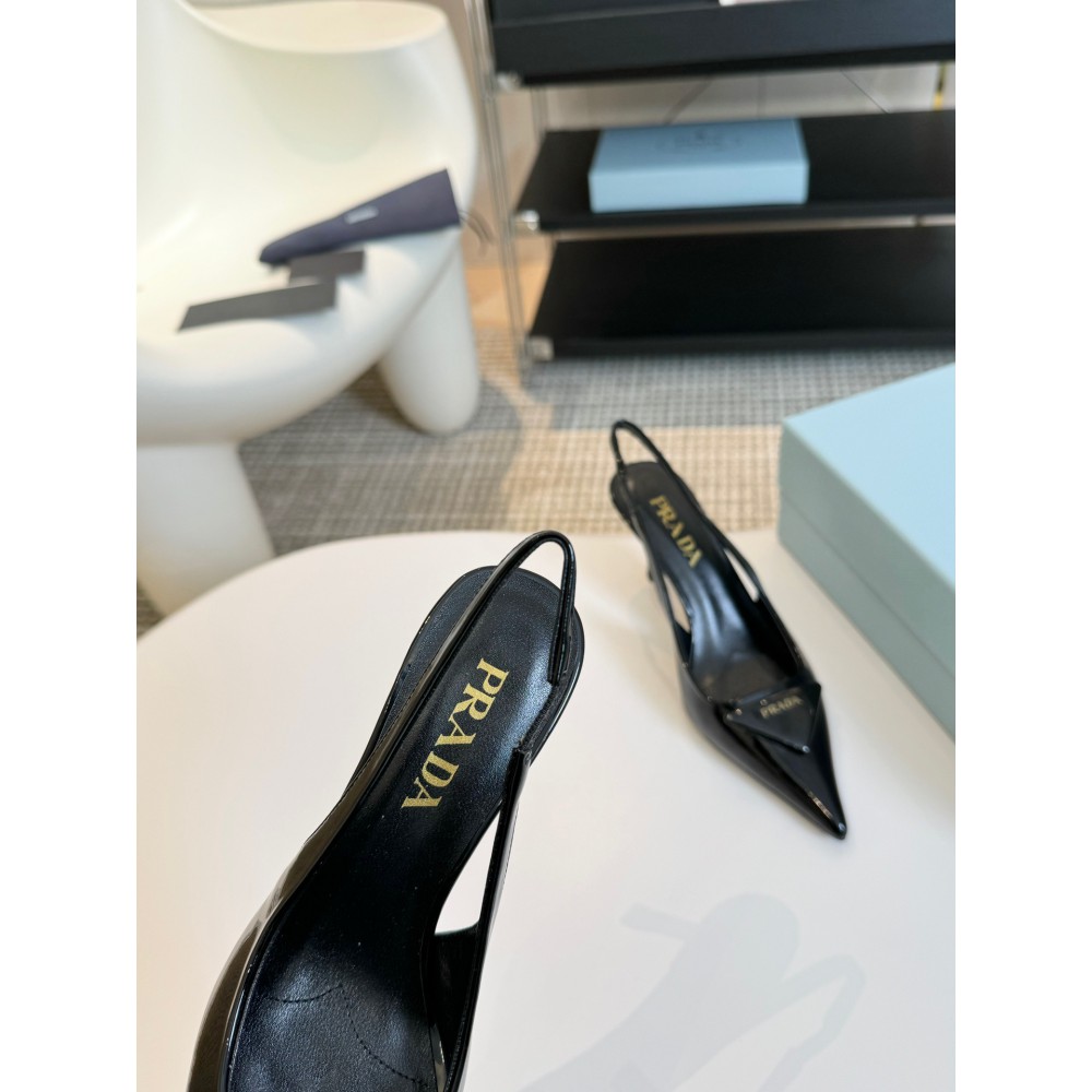 Prada Patent leather slingback pumps 7.5cm 35-42 Shoes