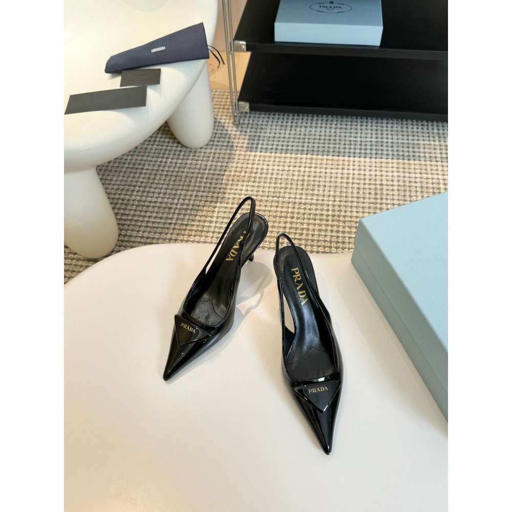 Prada Patent leather slingback pumps 7.5cm 35-42 Shoes