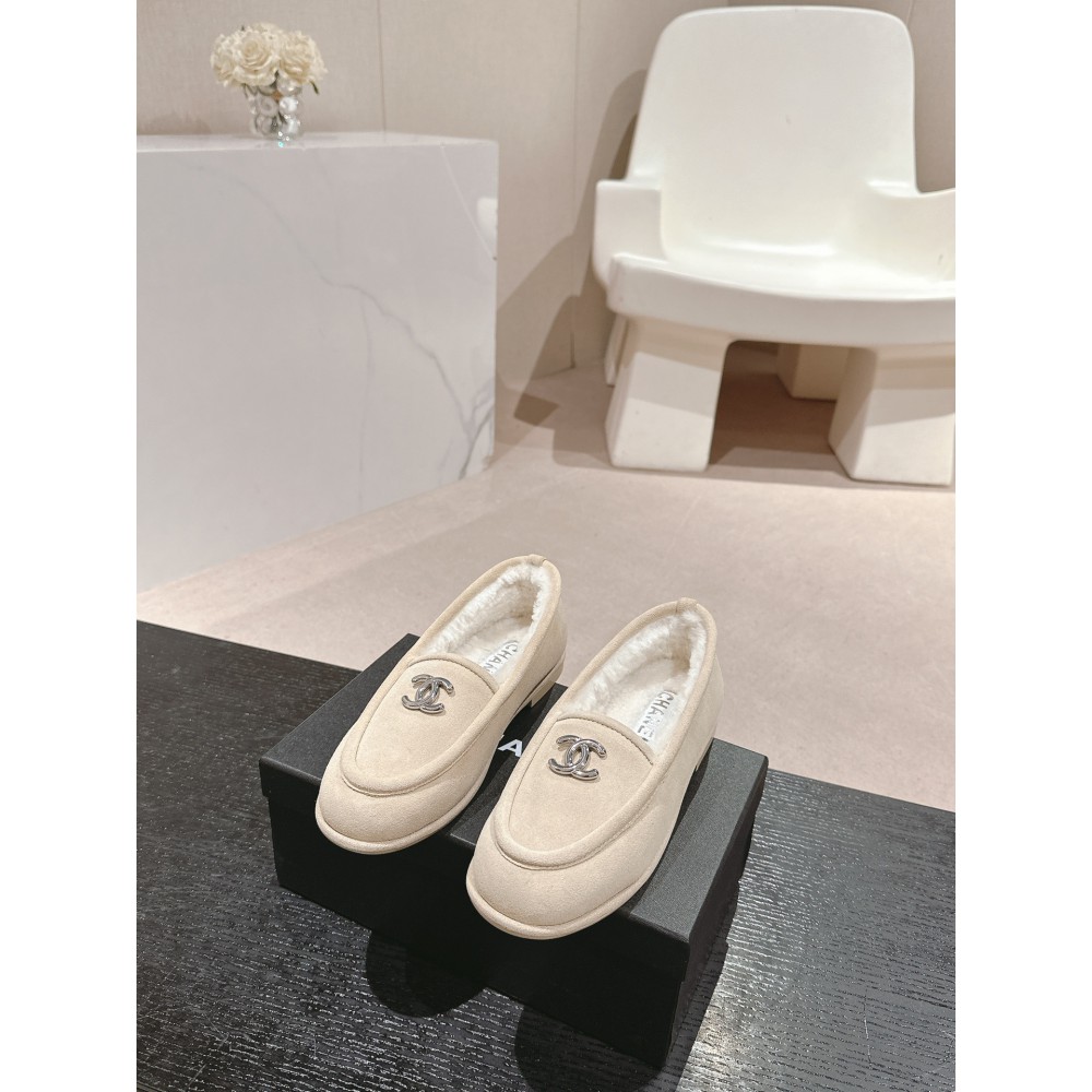 Chanel mocassins suede 35-41 shearling insole Shoes