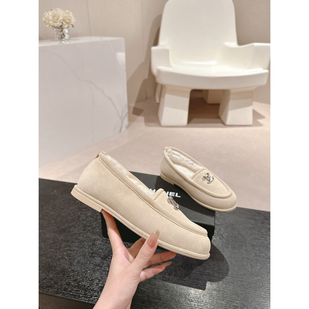 Chanel mocassins suede 35-41 shearling insole Shoes