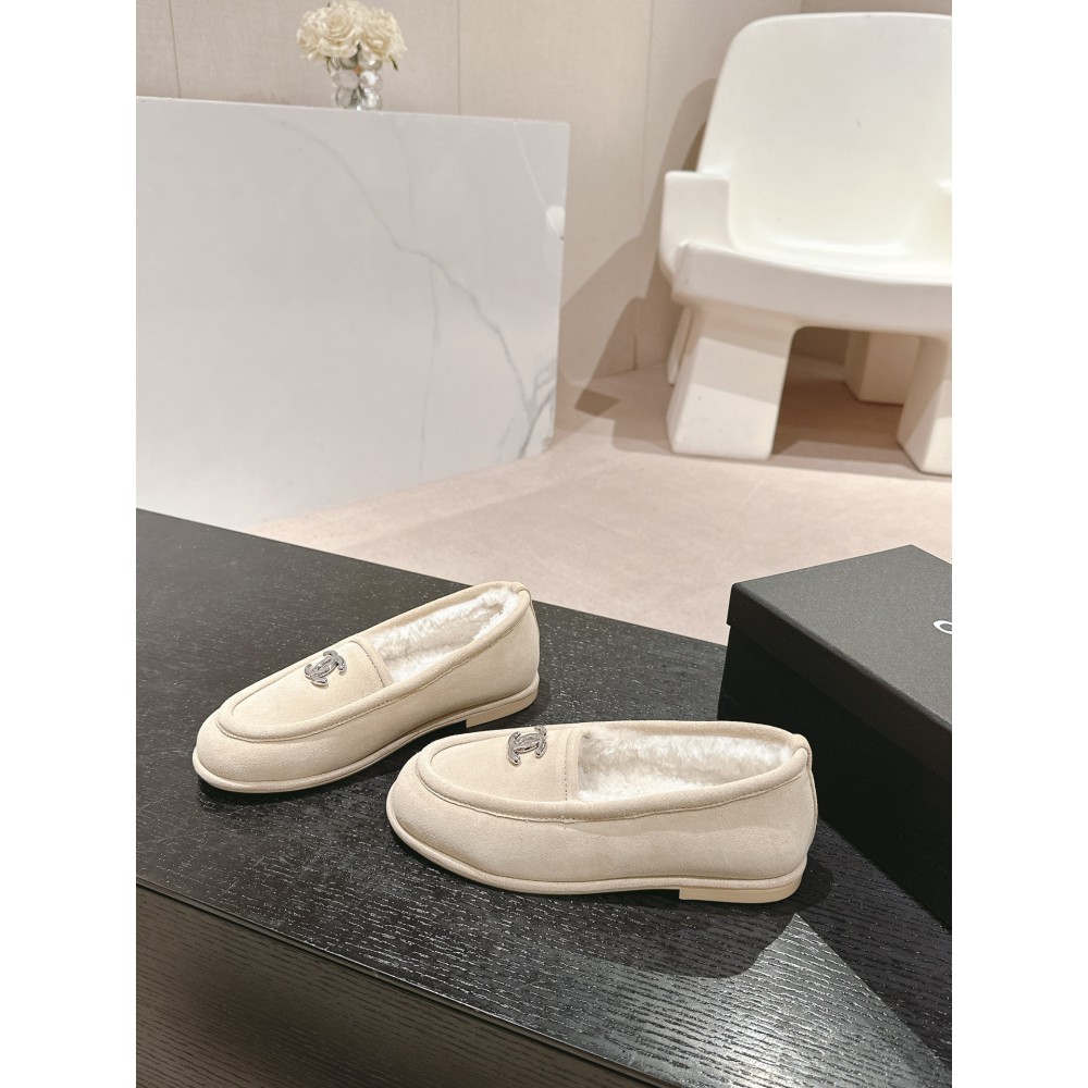 Chanel mocassins suede 35-41 shearling insole Shoes