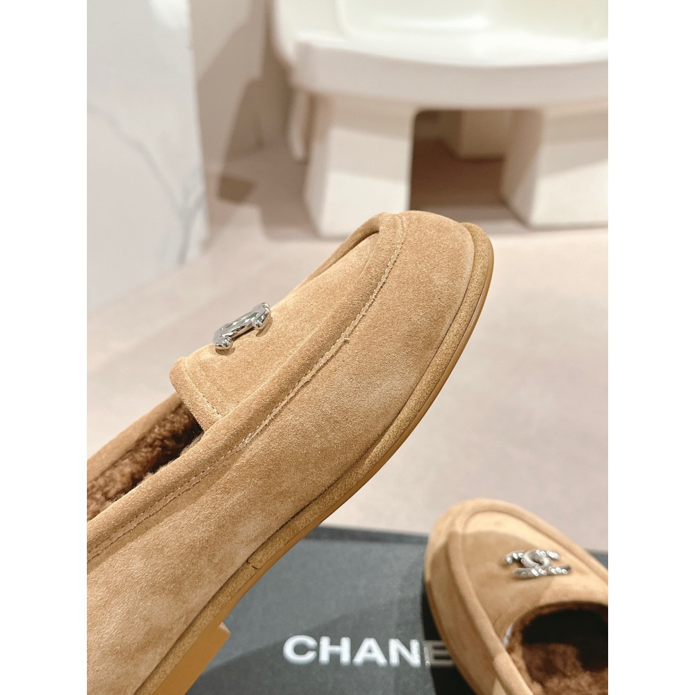 Chanel mocassins suede 35-41 shearling insole Shoes